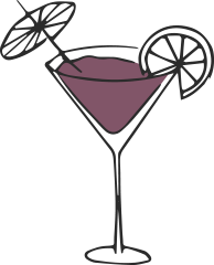 bar insurance illustration of martini glass with cocktail