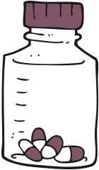 chemist insurance illustration of pills in bottle