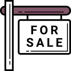 real estate agent insurance illustration of for sale sign