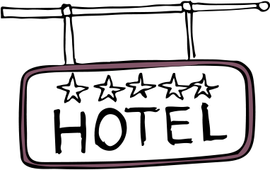 hotel insurance illustration of hotel sign with five stars