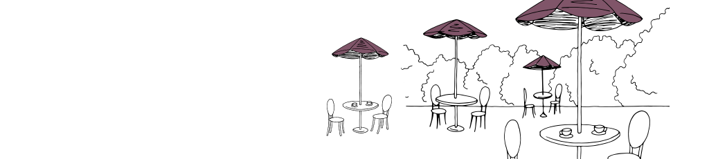 insurance illustration of outside cafe furniture